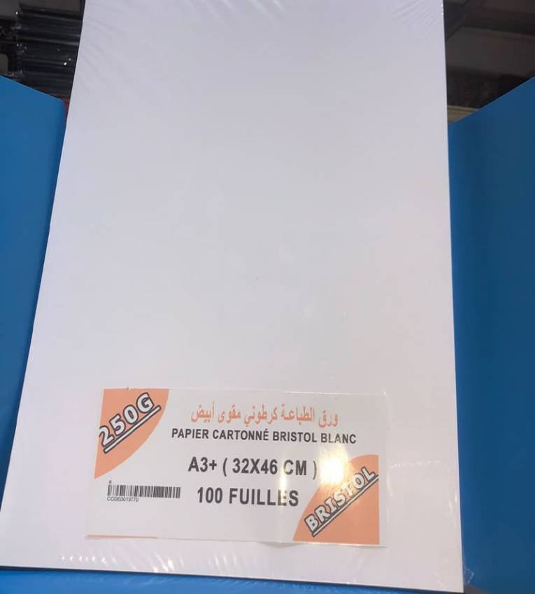 Papier Cartonné Bristol Blanc A3+ – 250G – 100 Feuilles